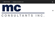 Tablet Screenshot of mcconsultants.com